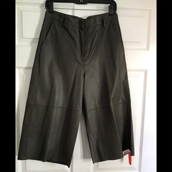 All Saints Pants - All Saints Goat leather size 6 cropped pants NWOT